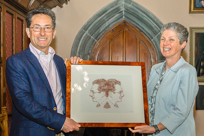 Professor Tom Cotter and Professor Rosemary O'Connor.