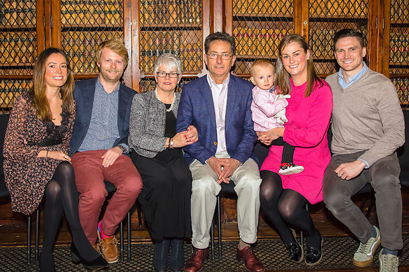 Professor Tom Cotter with family