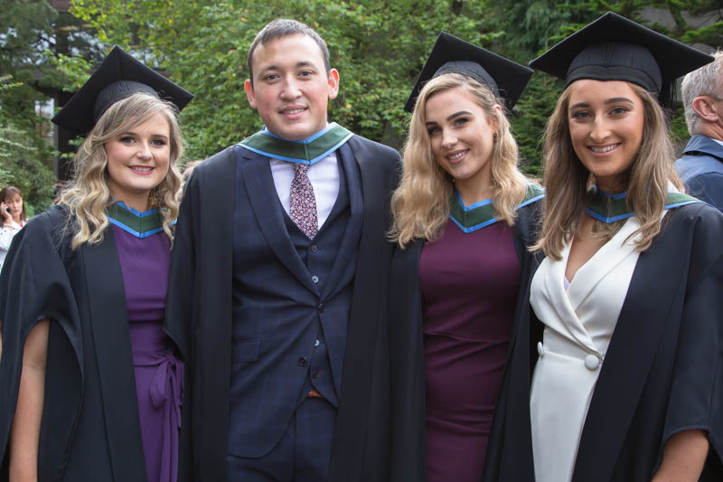 BSc Biochemistry UCC graduates (2019): Caoimhe Lynch, Daniel Collins, Aoife Allen and Julie Keeley