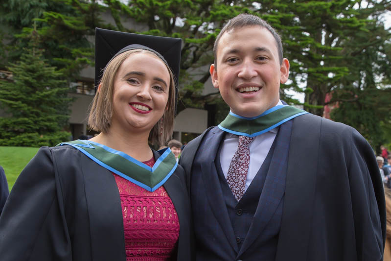 BSc Biochemistry UCC graduates (2019): Niamh McInerney and Daniel Collins