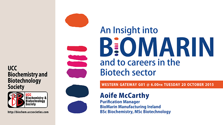 UCC Biochemistry and Biotechnology Society host their first seminar this semester