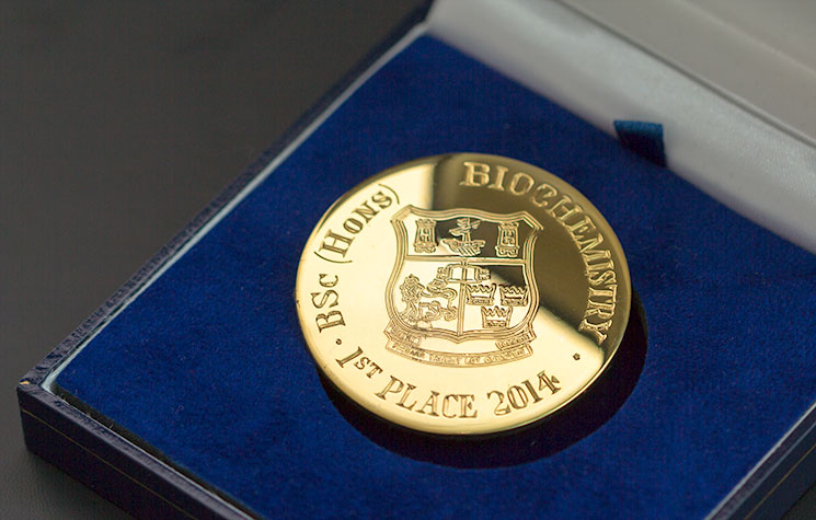 2014 Art Champlin Gold Medal Award winner is Fergus Collins, BSc Biochemistry graduate