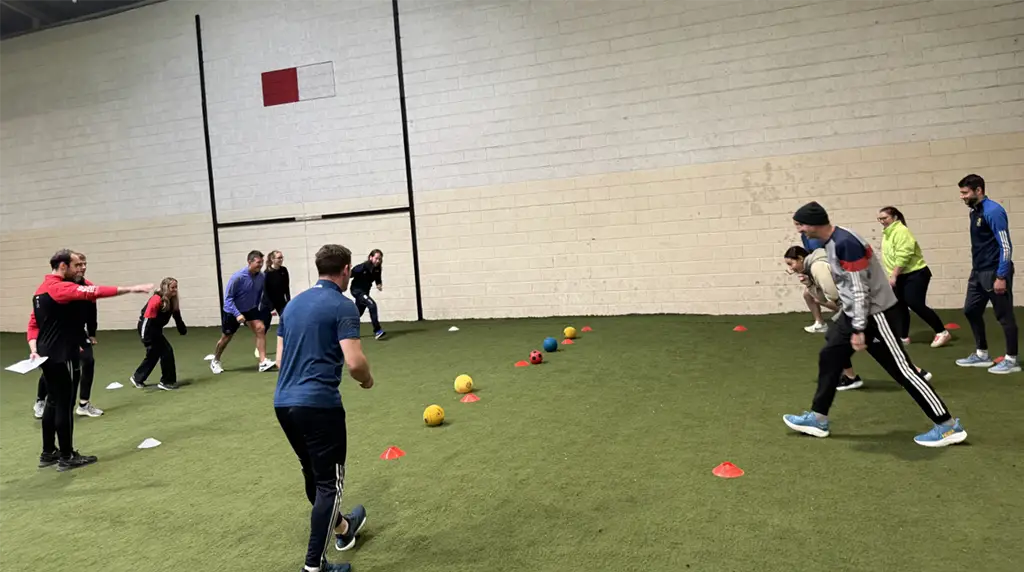 Teachers participating in the CPD training session at Na Piarsaigh GAA Club.