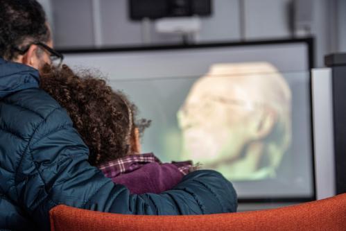 Audience members at a Movie Memories event in Nano Nagle Place during Cork Lifelong Learning Festival, April 2019 