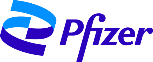 A logo for Pfizer