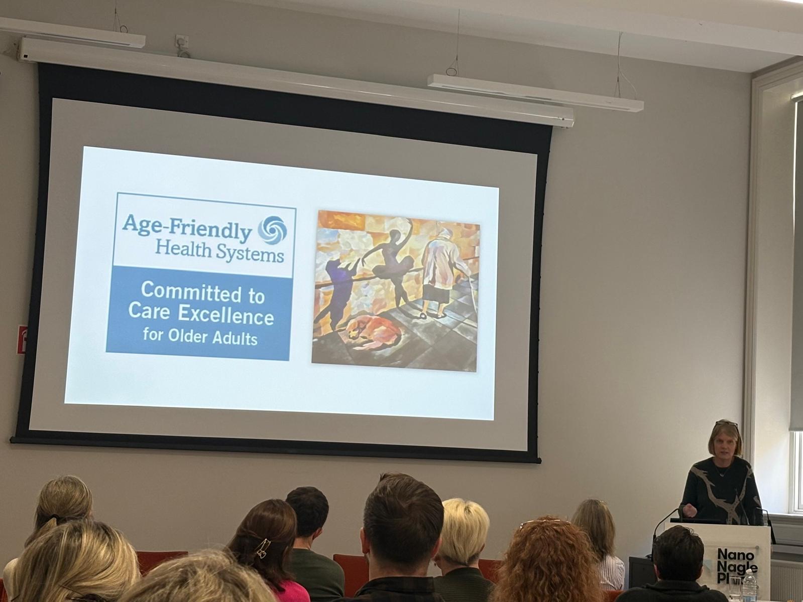 FaME Ireland Dr Emer Ahern delivering her talk