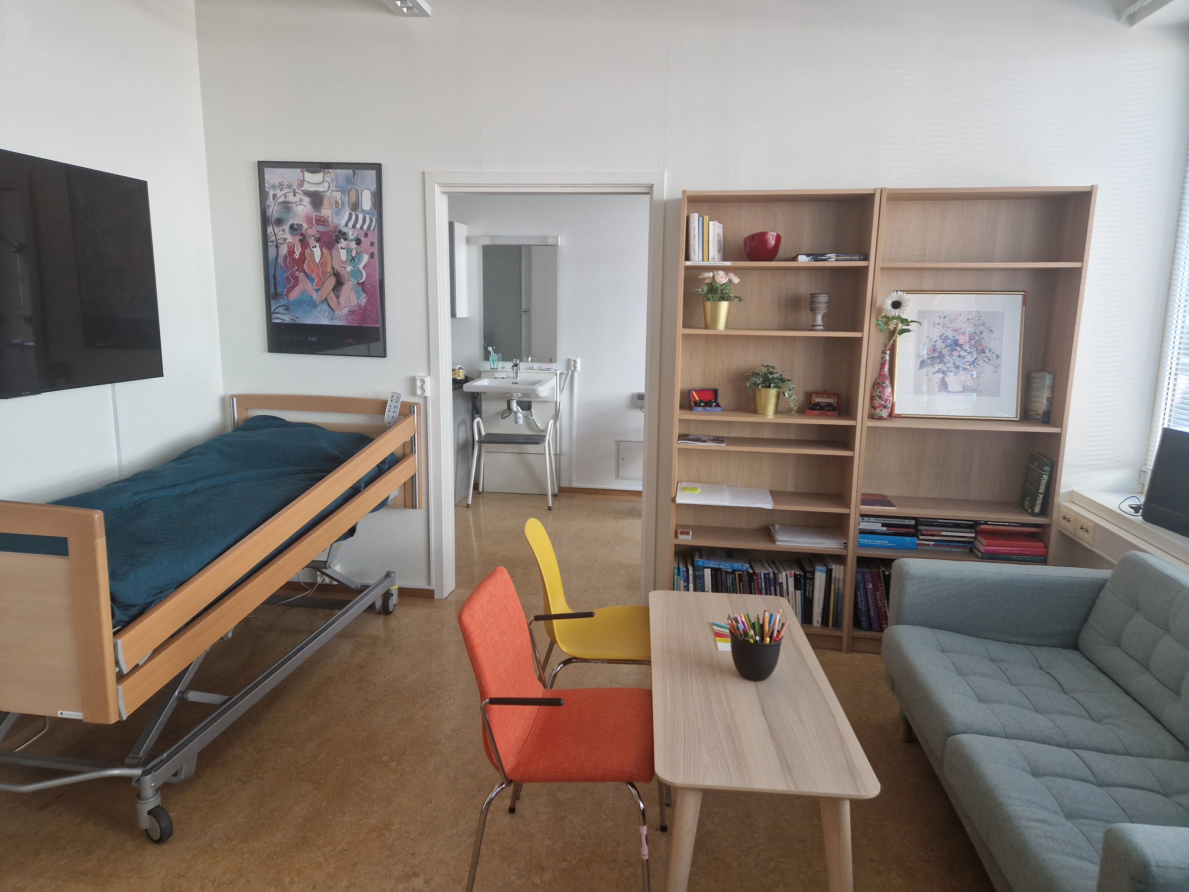 A mock-apartment in a classroom in Oslo Met University