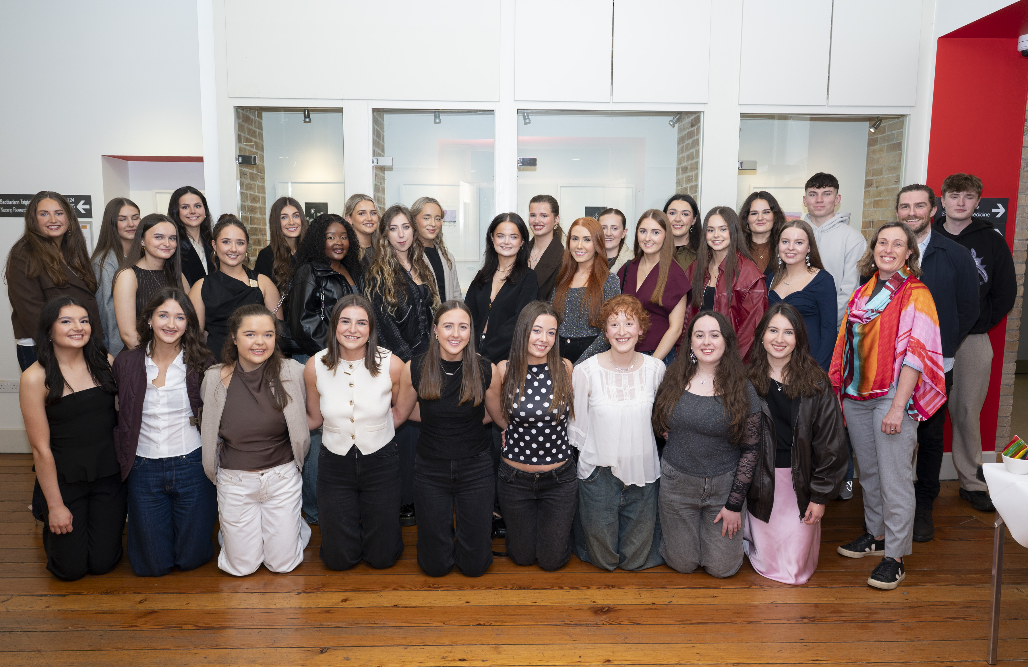 First-Year (2024–2025) Occupational Therapy Students at the exhibition launch. Image Credit: Ger McCarthy Photography