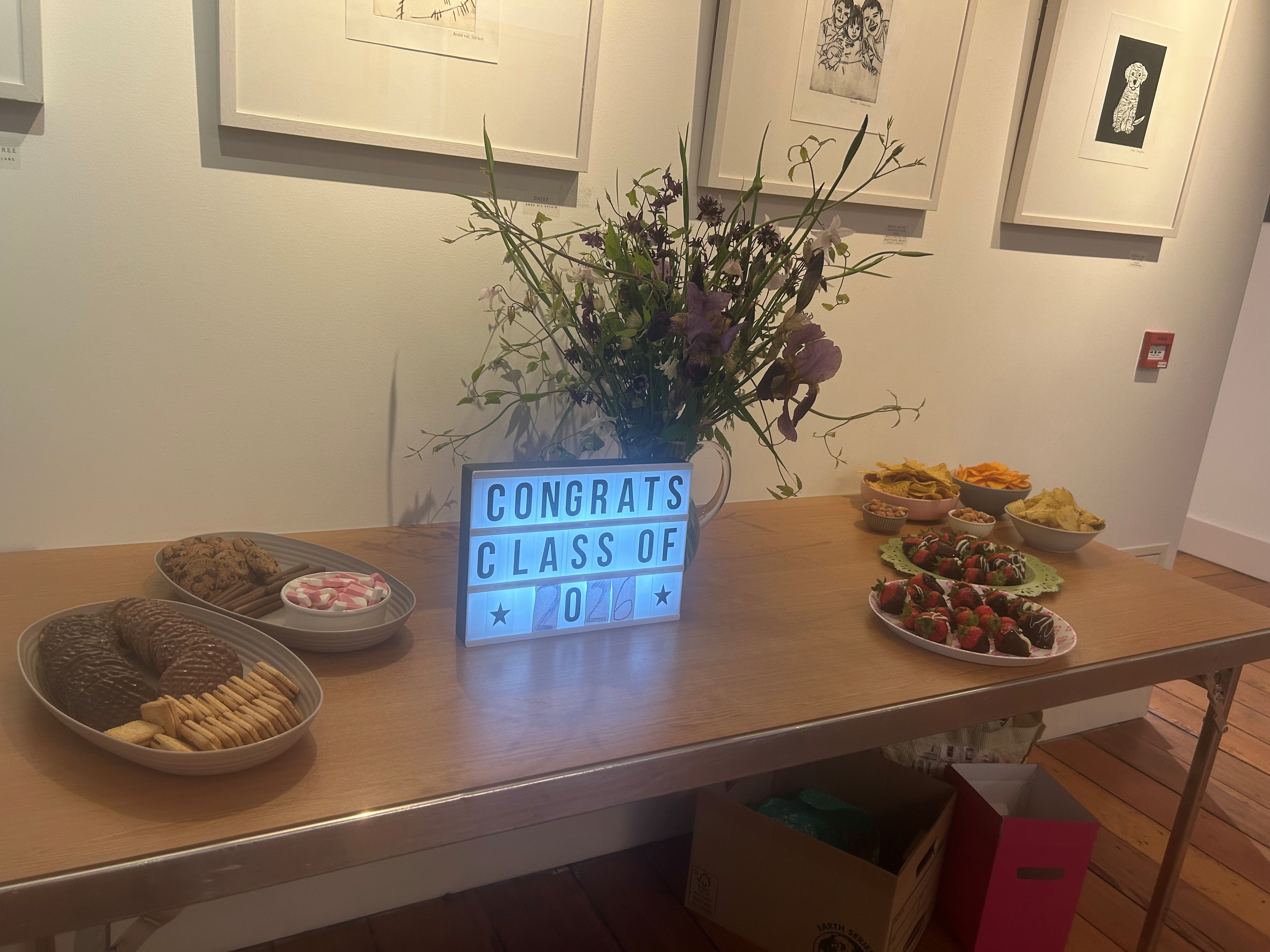 Picture of the treats table from the SLT FYP 2025-2026 Picture of the treats table from the SLT FYP 2025-2026