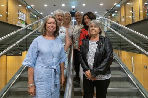 Some of the Alumni visiting the Western Gateway Building, UCC