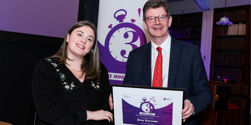 CUBS PhD Researcher &Aacute;ine Gorman Wins Audience Choice Award.