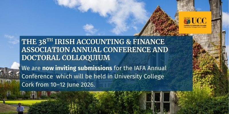 38th Irish Accounting & Finance Association Annual Conference and Doctoral Colloquium