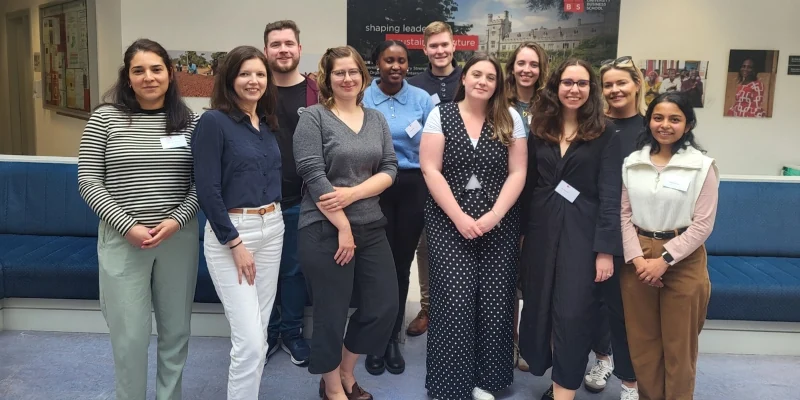 Image of students smiling for a photo