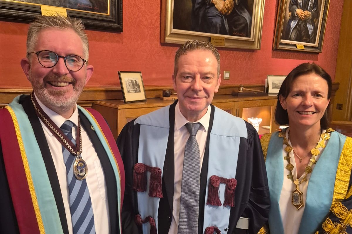 Declan is pictured with Professor Grant McIntyre, Dean of the Dental Faculty RCSEd and Professor Clare McNaught, President, RCSEd.