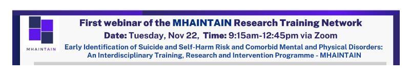 MHAINTAIN Thematic Training & Skills Webinar 2022 