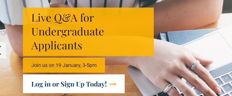 CAO - Join UCC at our Live Q & A for Undergraduate Applicants!