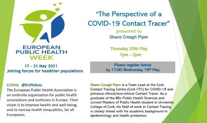 Hear what Shane Creagh Piper had to say during European Public Health Week