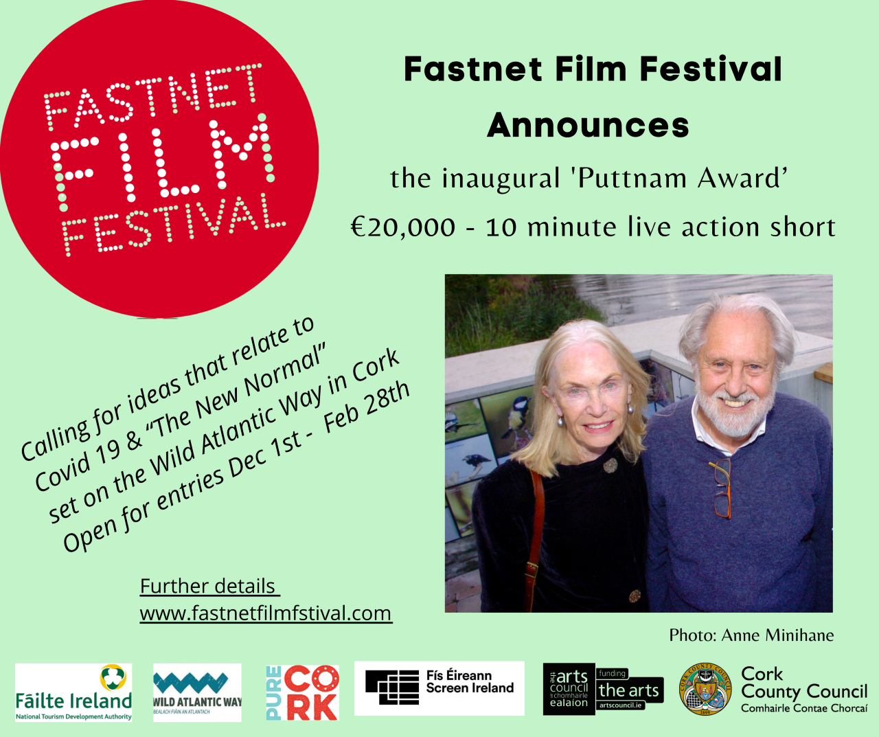 Fastnet Film Festival Announces ‘The Puttnam Award’