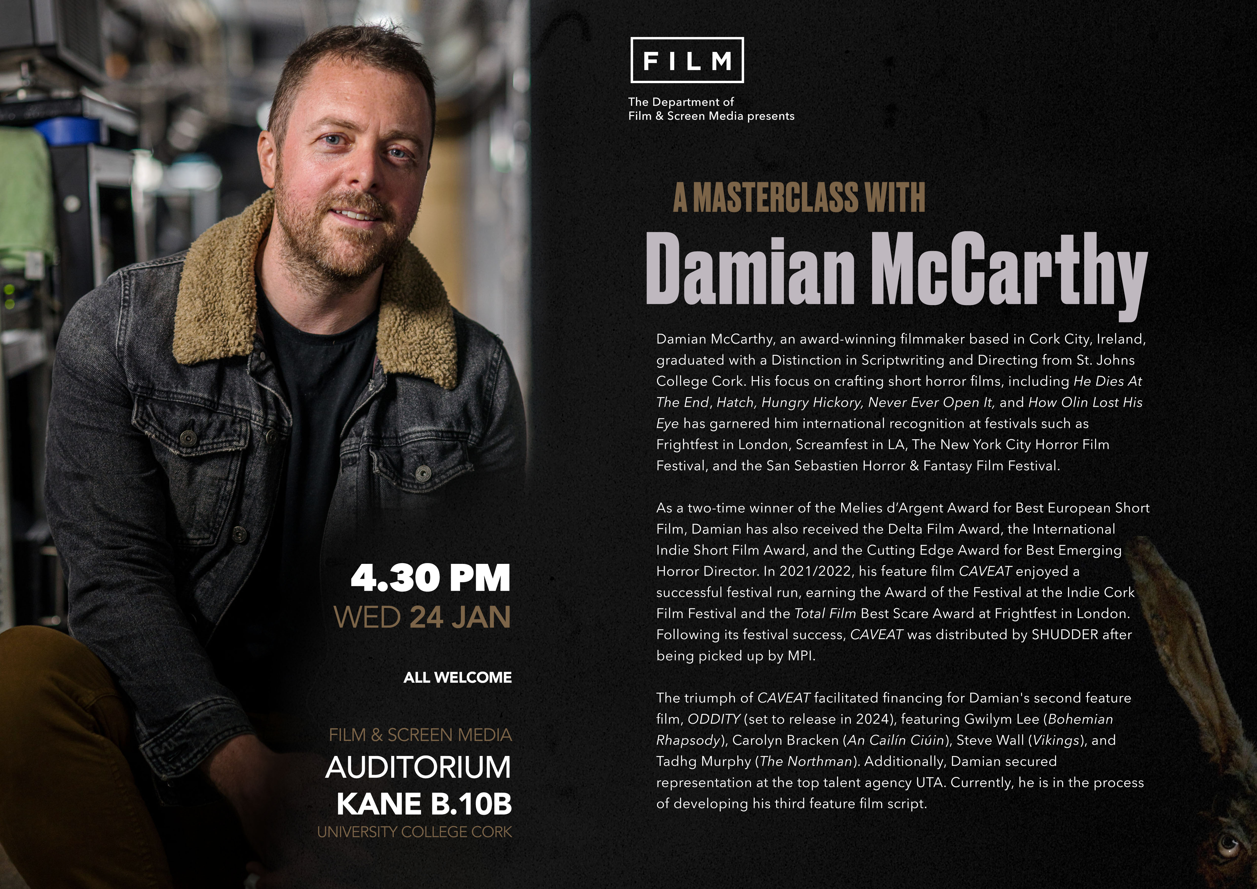 Masterclass with Damian McCarthy