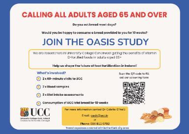 Oasis Study UCC _Vitamin D Research Group School of Food and Nutritional Sciences