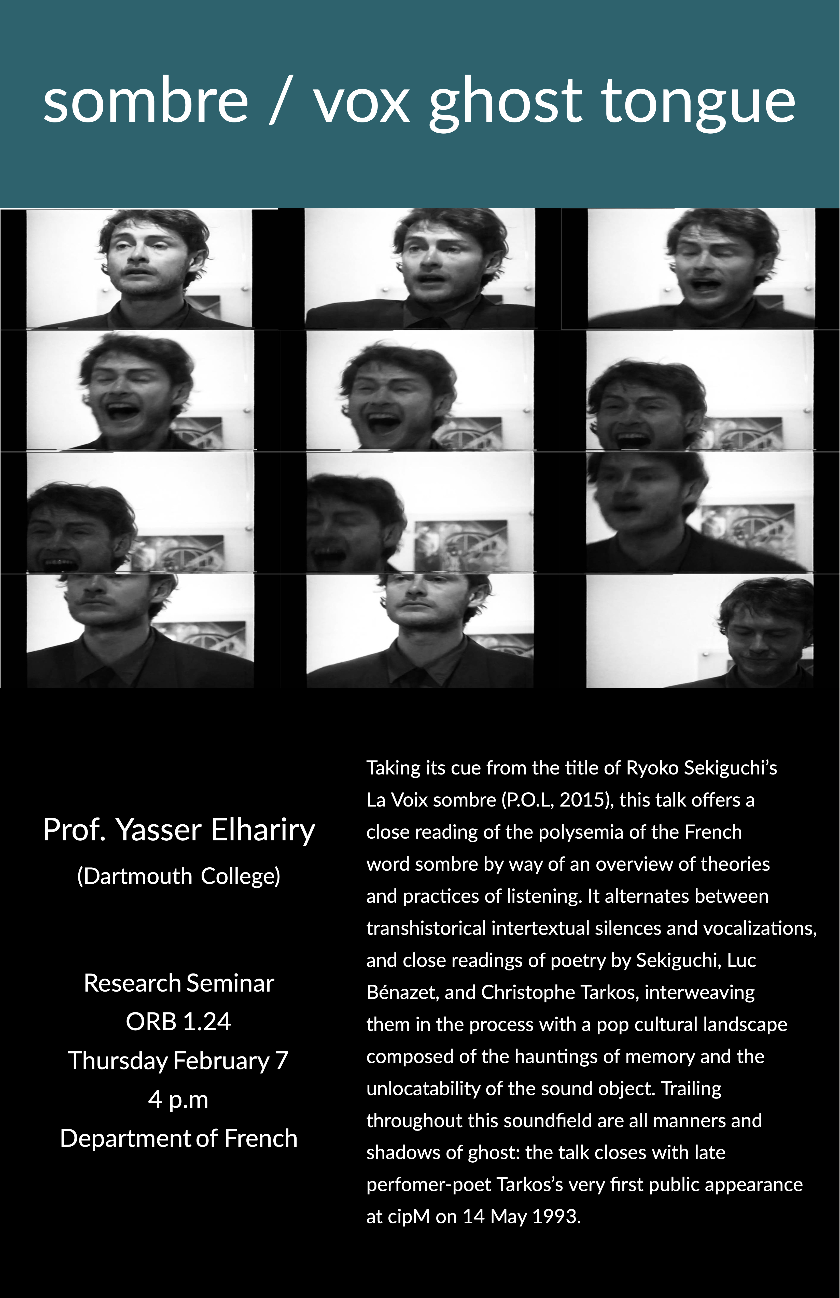 sombre / vox ghost tongue | Research seminar | 7 February