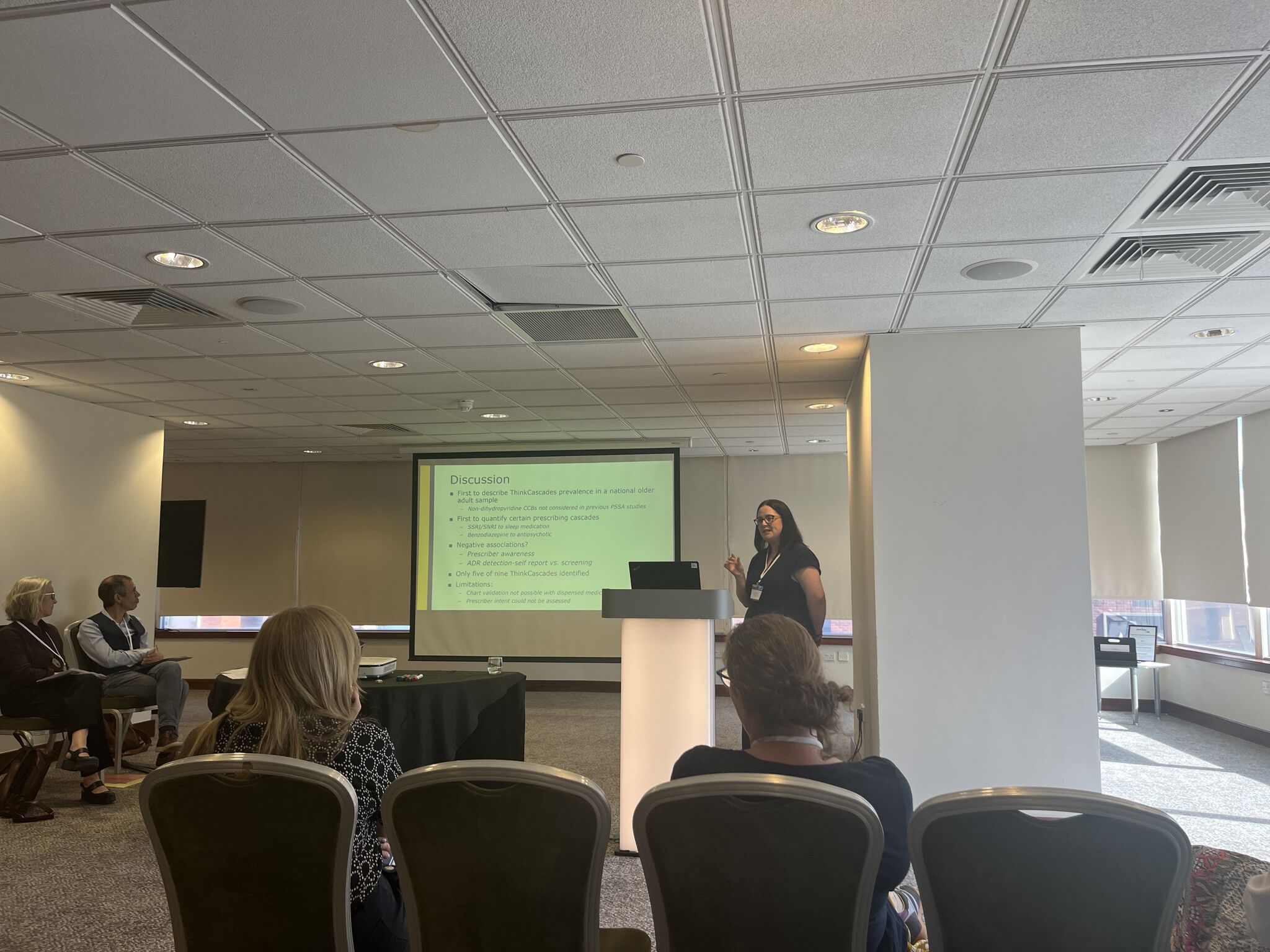 Dr Ann Doherty presenting her findings at an international conference 