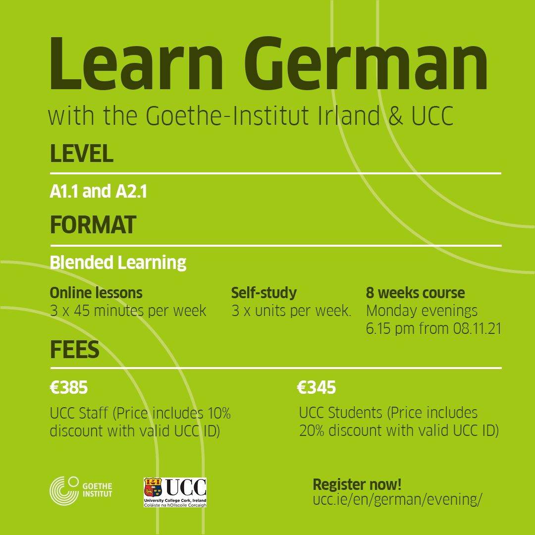 Evening course in cooperation with the Goethe-Institute Dublin
