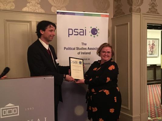 UCC Government and Politics Graduate, Dr. Silja Bára Ómarsdóttir, awarded PSAI 2019 Basil Chubb Prize for the Best PhD in Political Science