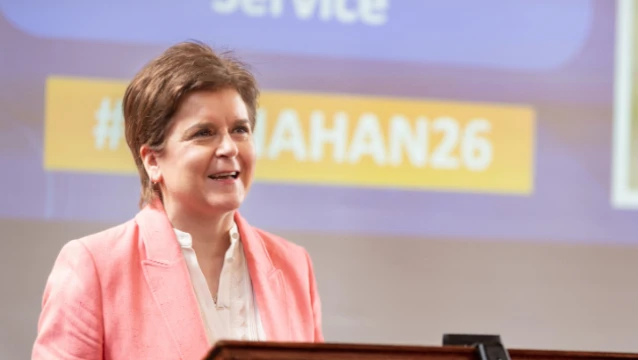 Former First Minister of Scotland Nicola Sturgeon delivered the 26th Annual Philip Monahan Memorial Lecture. Image: Rob Lamb Photography.