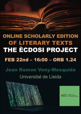 Online Scholarly Edition of Literary Texts. The Ècdosi Project