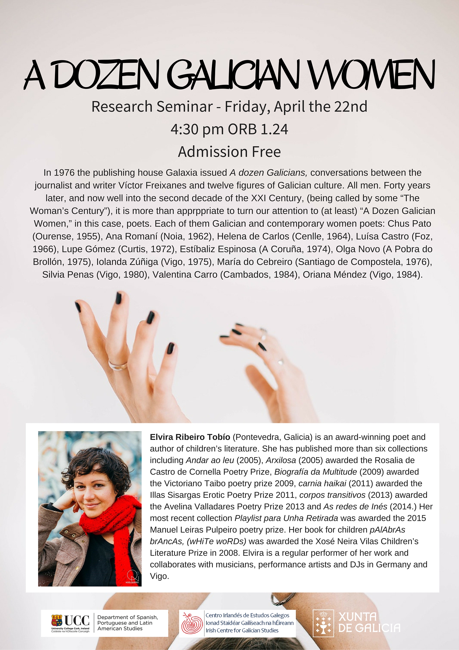 2016. April 18th. A dozen Galician women - Research seminar with Elvira Ribeiro
