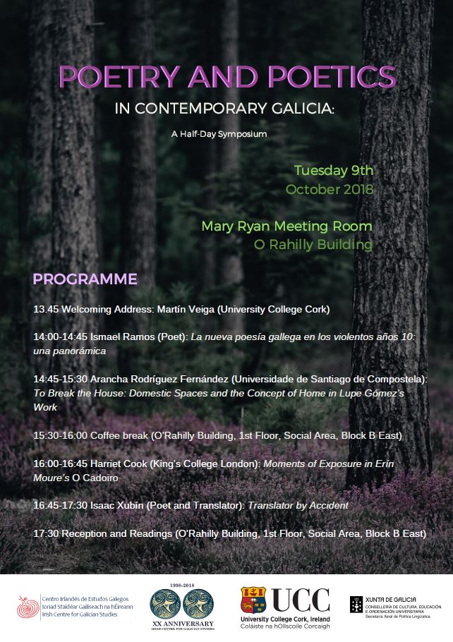 Poetry and Poetics in Contemporary Galicia: A Half-Day Symposium