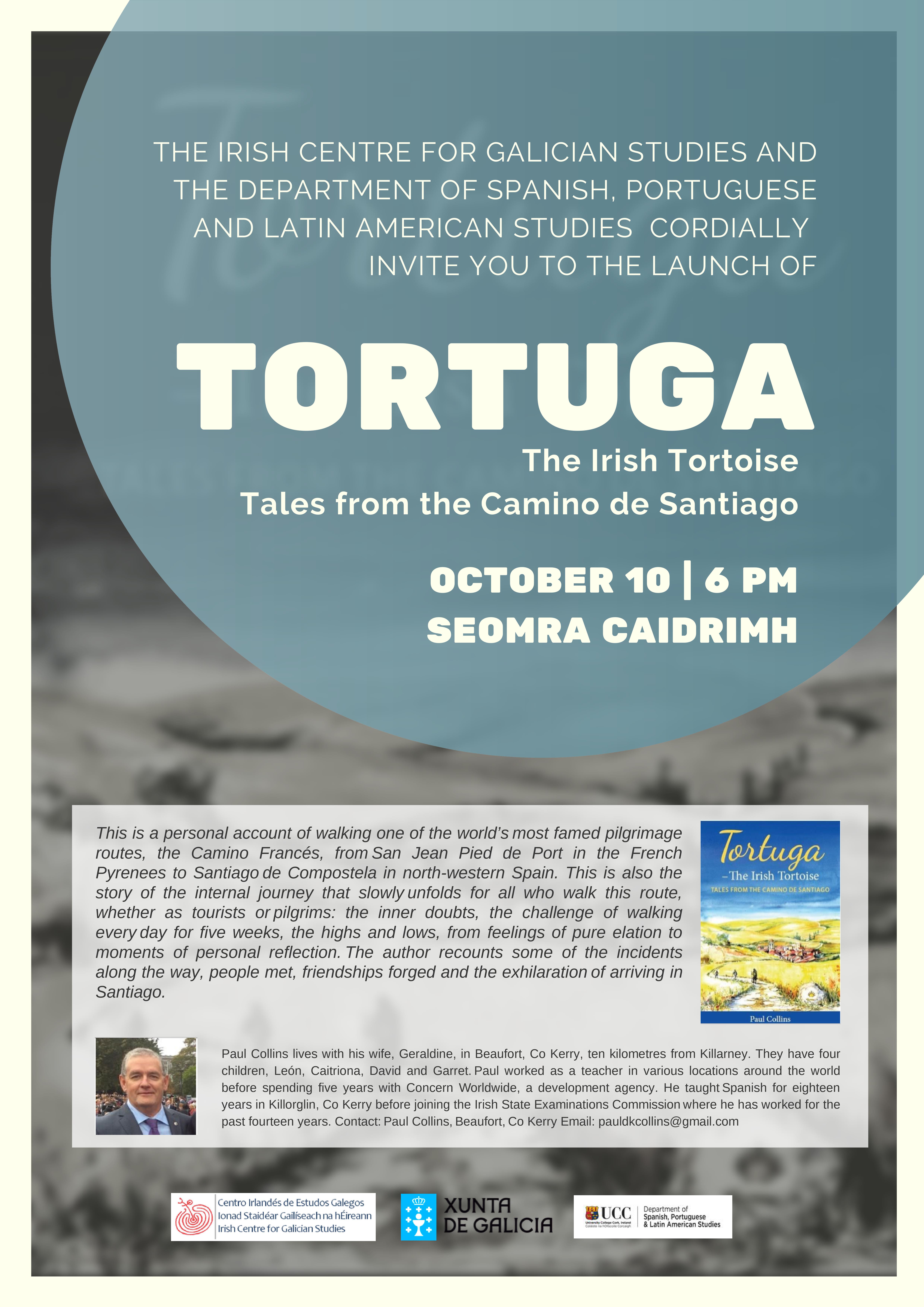 OCTOBER 10, 2019. Book Launch: Tortuga. The Irish Tortoise