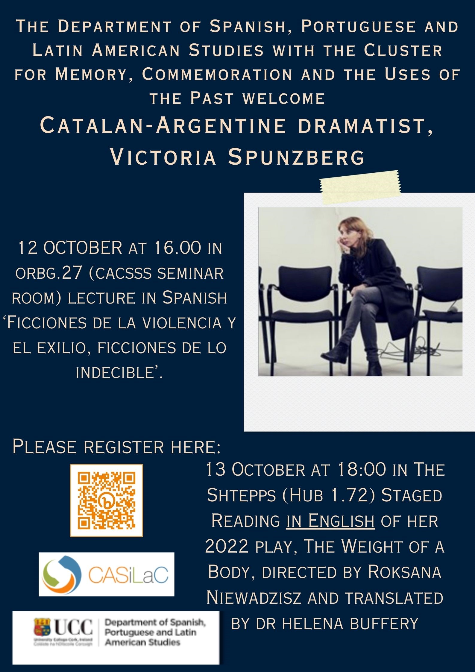 Welcoming Catalan-Argentine Dramatist, Victoria Spunzberg