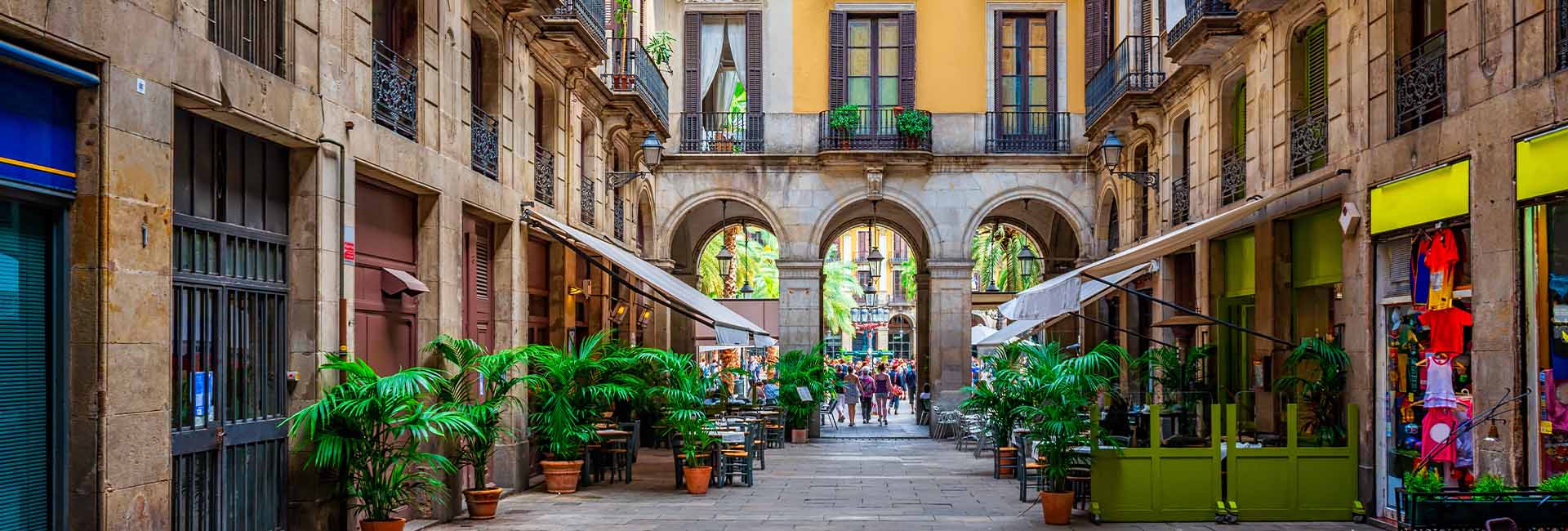 An archway in Barcelona