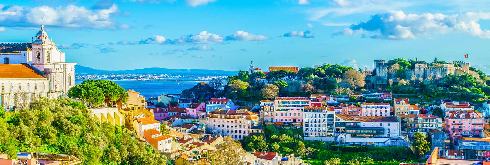 A Lisbon skyline set among the city's famous rolling hills
