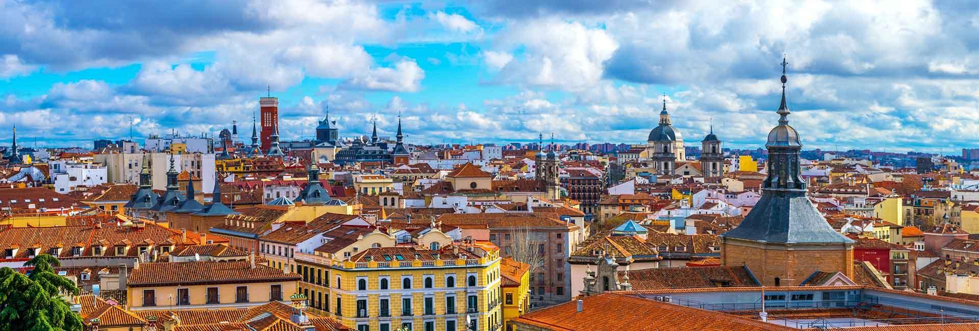 A skyline of Madrid