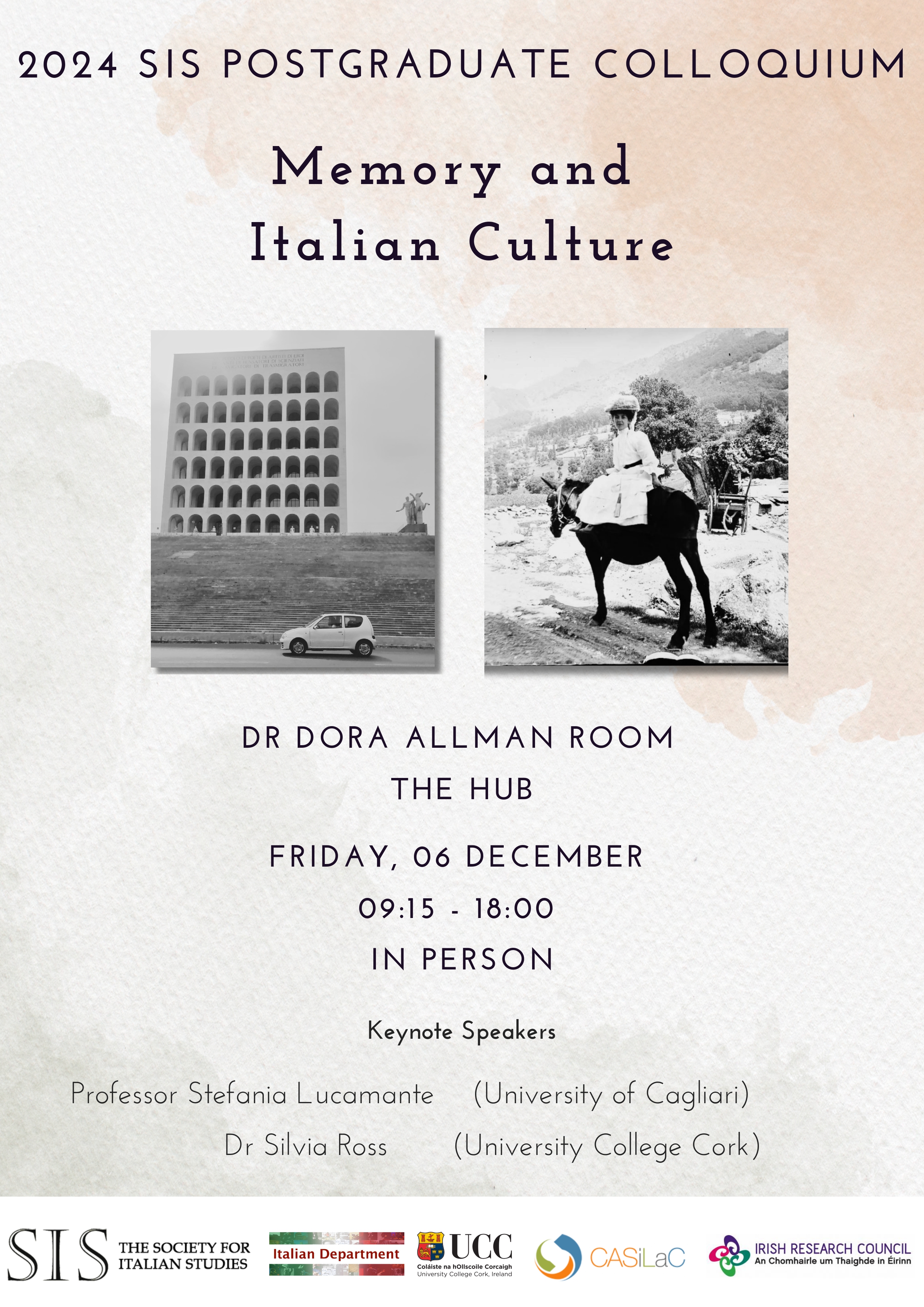 2024 SIS Postgraduate Colloquium | Memory and Italian Culture
