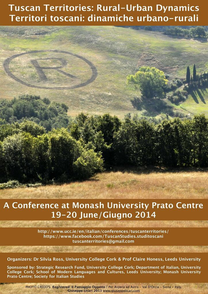Poster for Tuscan Territories conference, 19-20 June 2014