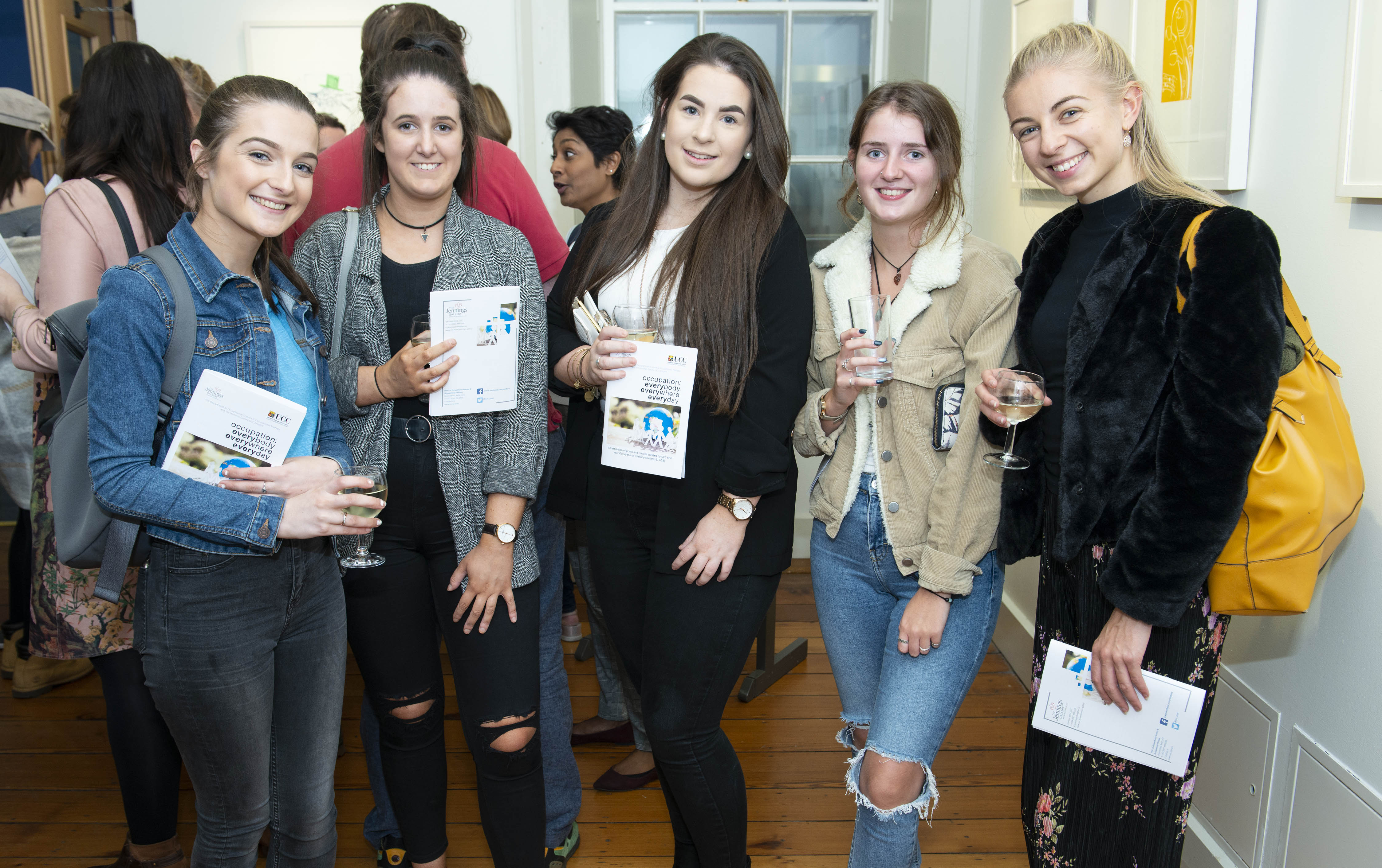 students at exhibition