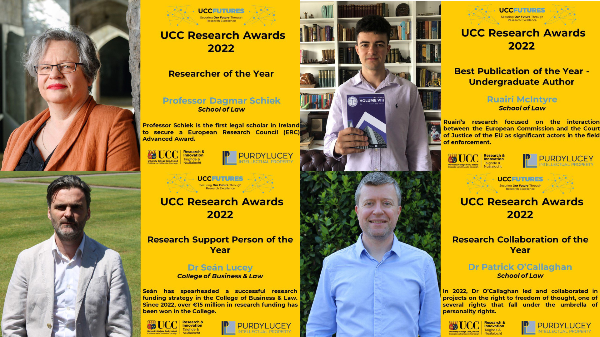 School of Law success at UCC Research Awards