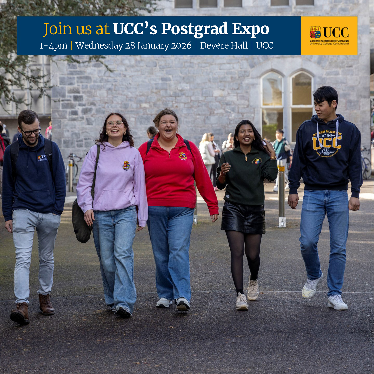 Join us at UCC\'s Postgrad Expo