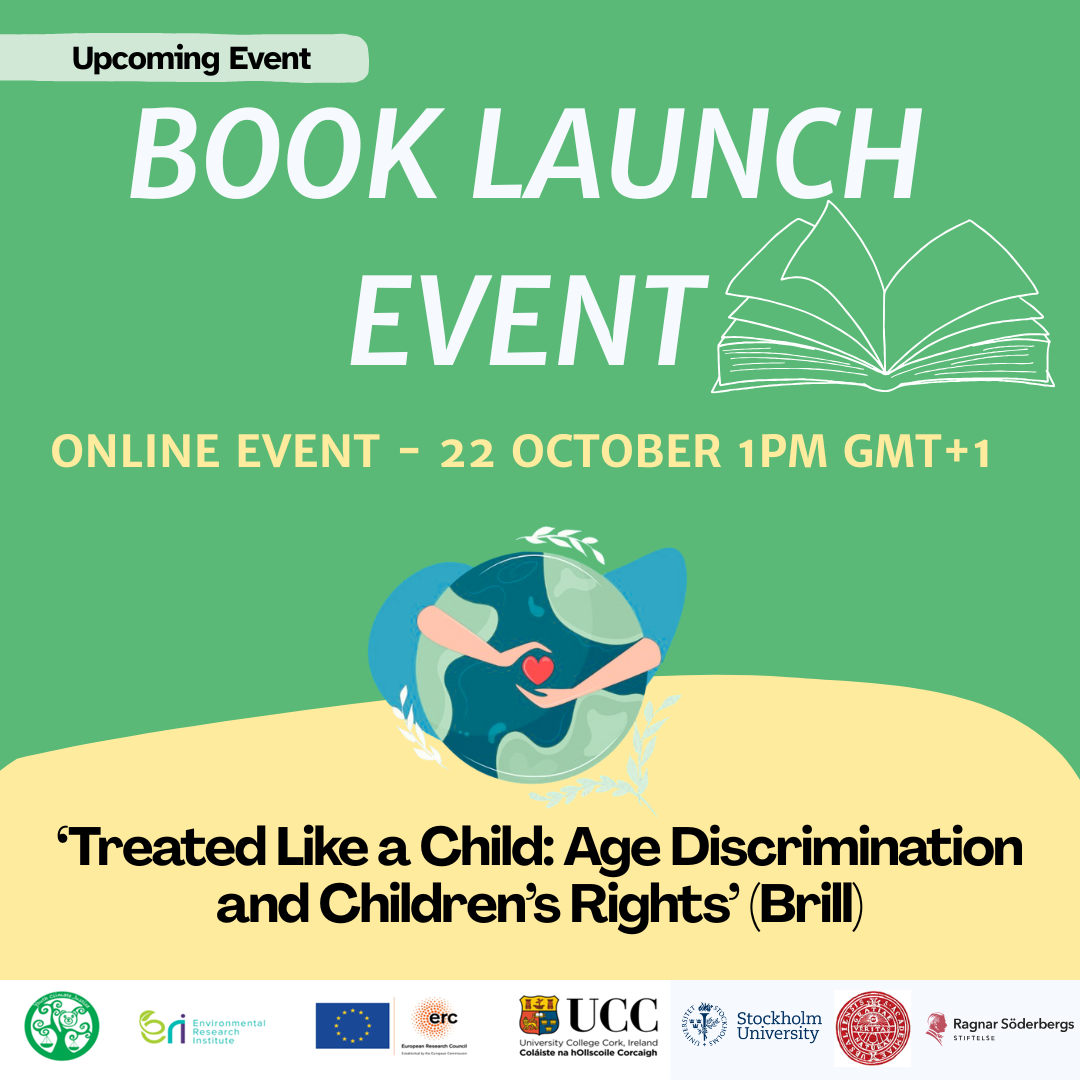 Online Book Launch: &lsquo;Treated Like a Child: Age Discrimination and Children&rsquo;s Rights&rsquo; (Brill)