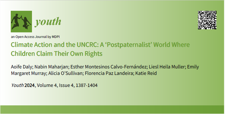 The Youth Climate Justice project publishes their keystone journal article outlining Postpaternalism theory.