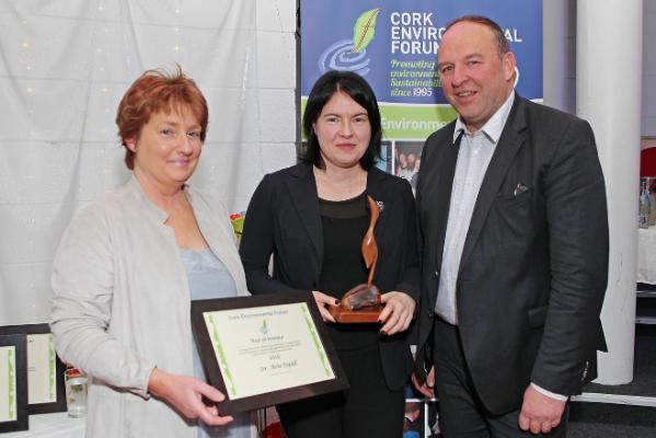 Dr Áine Ryall awarded Cork Environmental Forum Public Sector Award