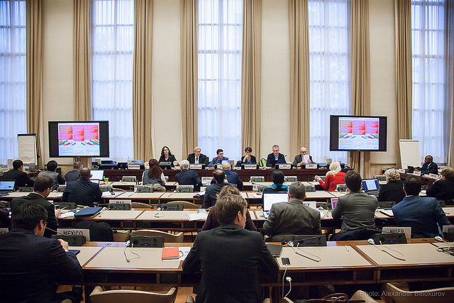 A meeting of The United Nations Economic Commission for Europe gets underway