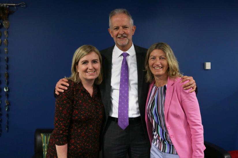 Professor Laura Lundy, New Zealand’s Children’s Commissioner Judge Andrew Becroft and Professor Ursula Kilkelly