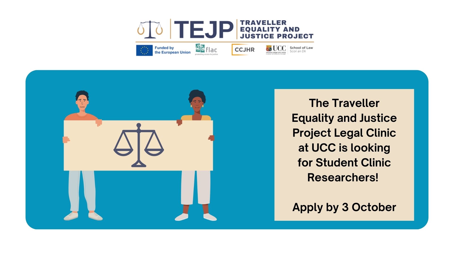 Student Clinic Researchers Wanted for Traveller Equality and Justice Project Legal Clinic