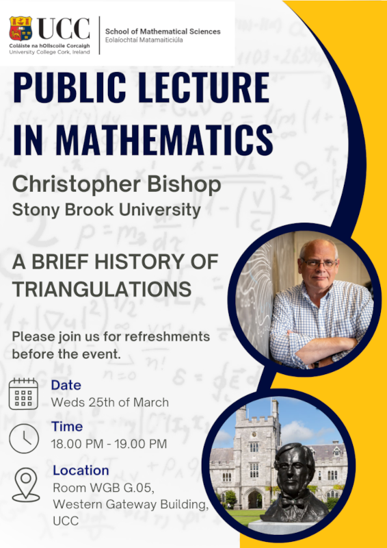 Public Lecture in Mathematics by Prof Christopher Bishop