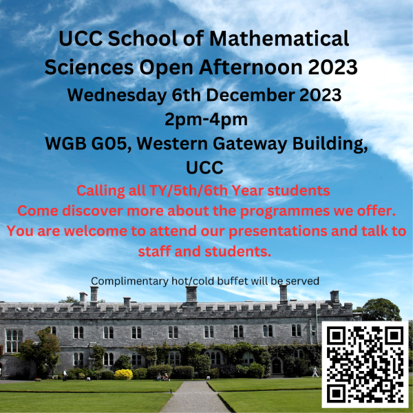 School of Mathematical Sciences Open Day 2023